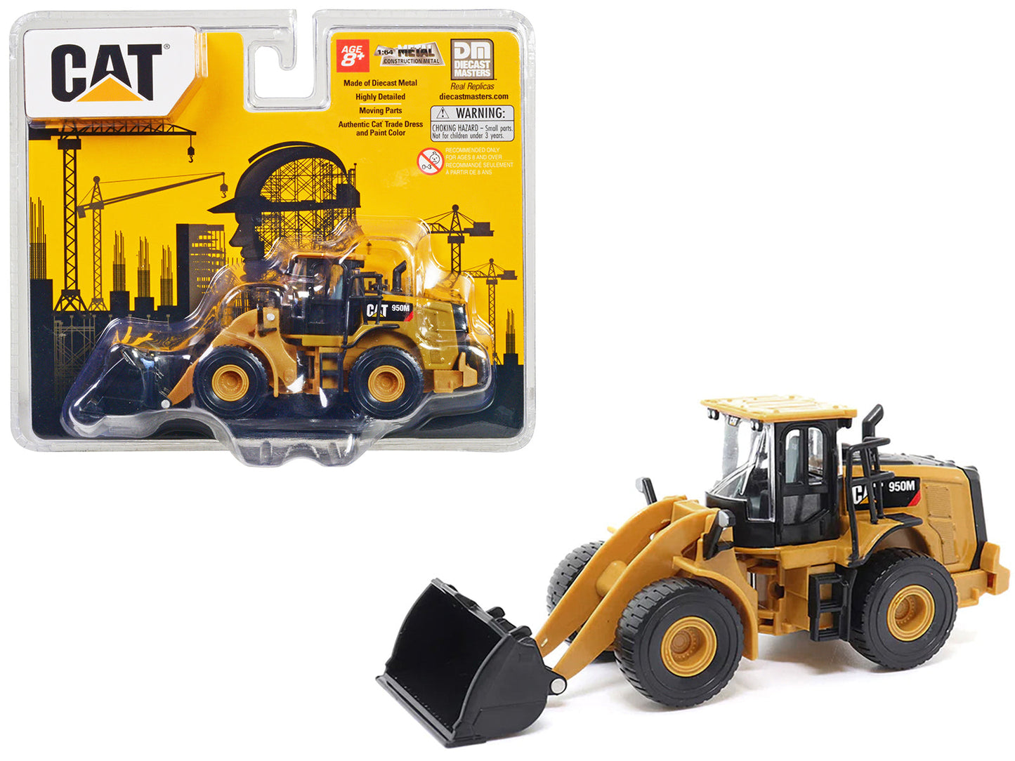 CAT Caterpillar 950M Wheel Loader Yellow 1/64 Diecast Model by Diecast Masters free shipping USA
