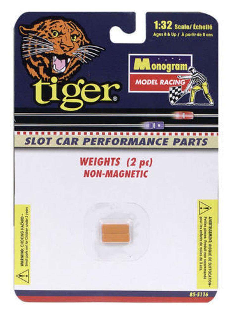 Revell Monogram Tiger Weights 2pc Non Magnetic 1/32 Slot Car 85-5116 855116