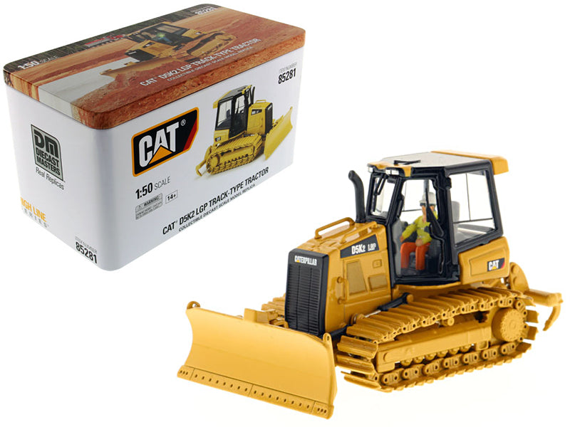 CAT Caterpillar D5K2 LGP Track Type Tractor Dozer with Ripper and Operator "High Line" Series 1/50 Diecast Model by Diecast Masters free shipping USA