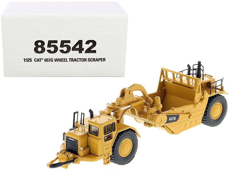 CAT Caterpillar 657G Wheeled Scraper Tractor "High Line" Series 1/125 Diecast Model by Diecast Masters free shipping USA