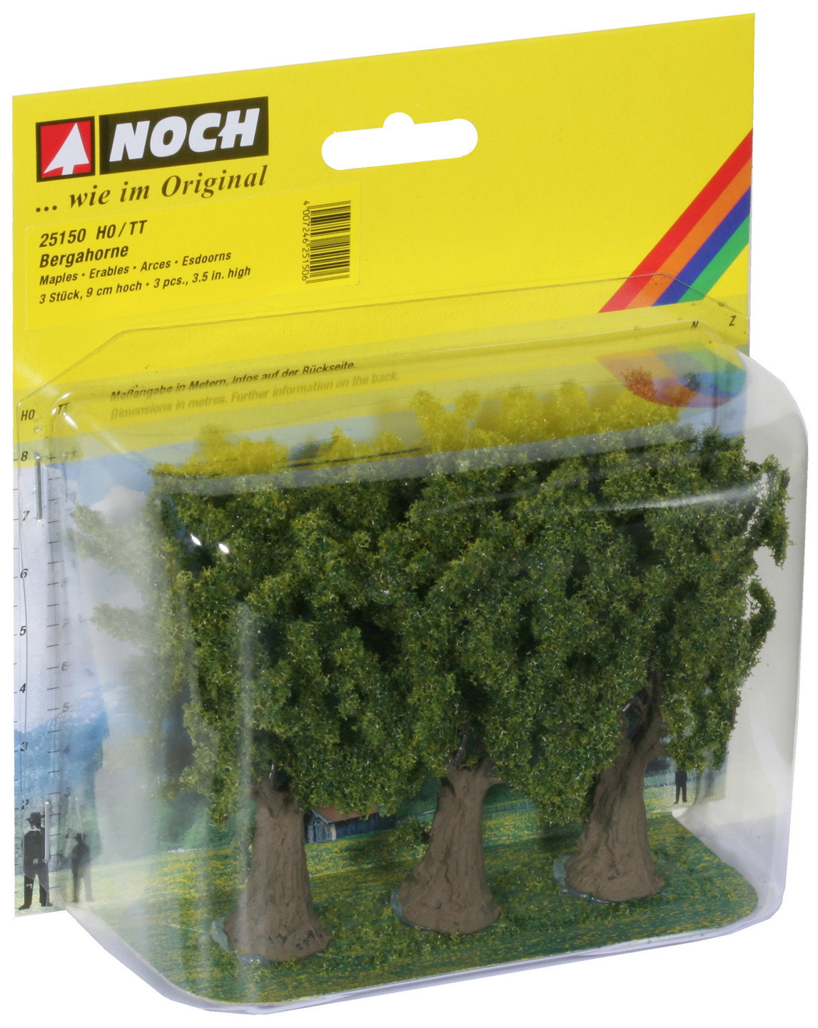 Noch 25150 HO Scale Maple Trees, 9 cm, Pack of 3