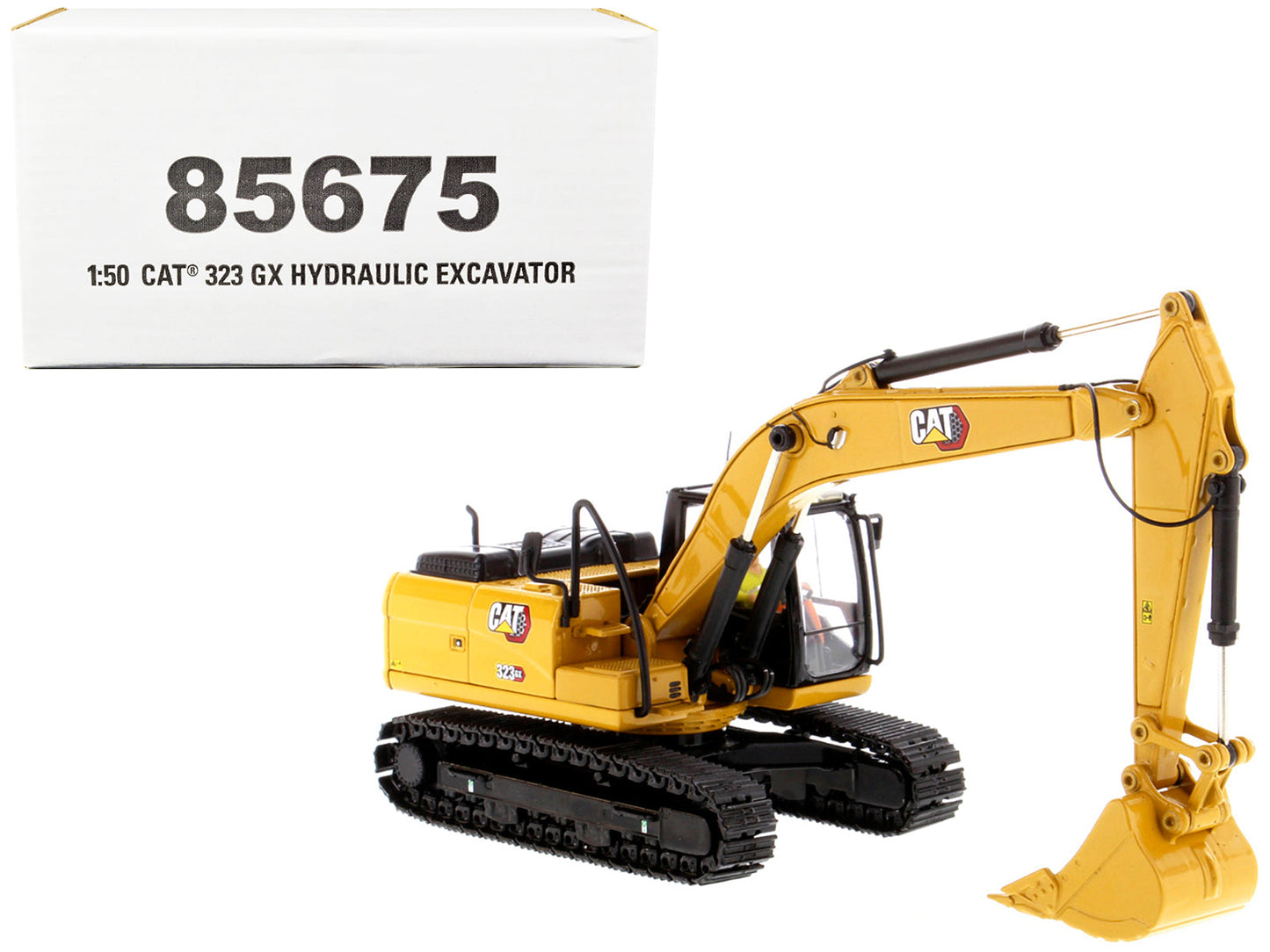 CAT Caterpillar 323 GX Hydraulic Excavator with Operator "High Line" Series 1/50 Diecast Model by Diecast Masters free shipping USA