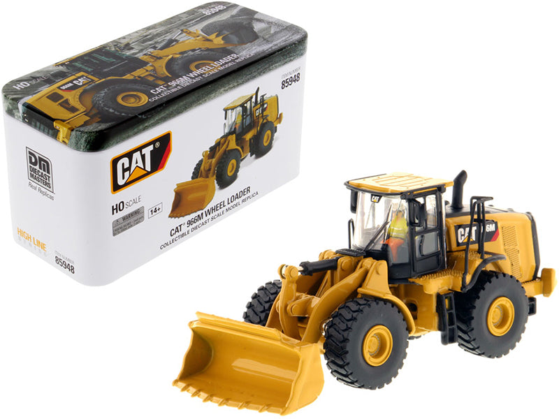 CAT Caterpillar 966M Wheel Loader with Operator "High Line" Series 1/87 (HO) Scale Diecast Model by Diecast Masters free shipping USA