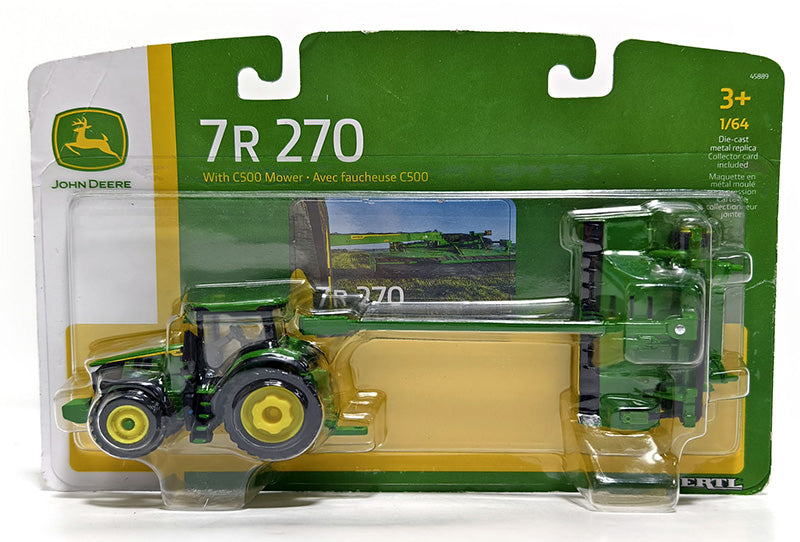 Ertl 45889 1/64 John Deere 7R 270 Tractor and C500 Mower