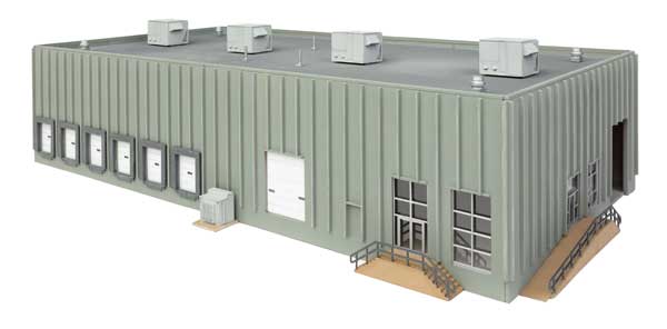 Walthers Cornerstone 3864 N Concrete Grocery Warehouse Kit