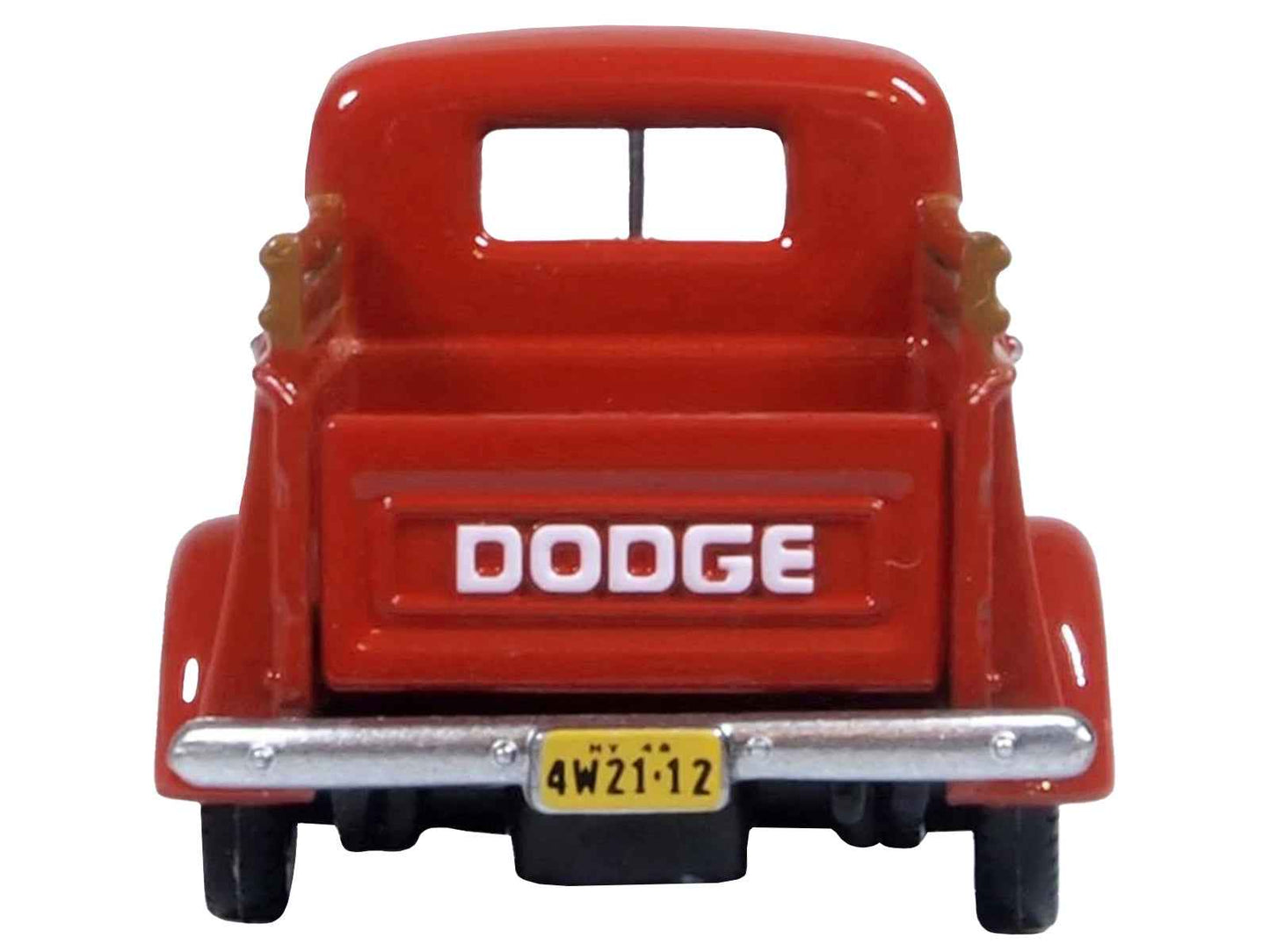 1948 Dodge B-1B Pickup Truck Red 1/87 (HO) Scale Diecast Model Car by Oxford Diecast