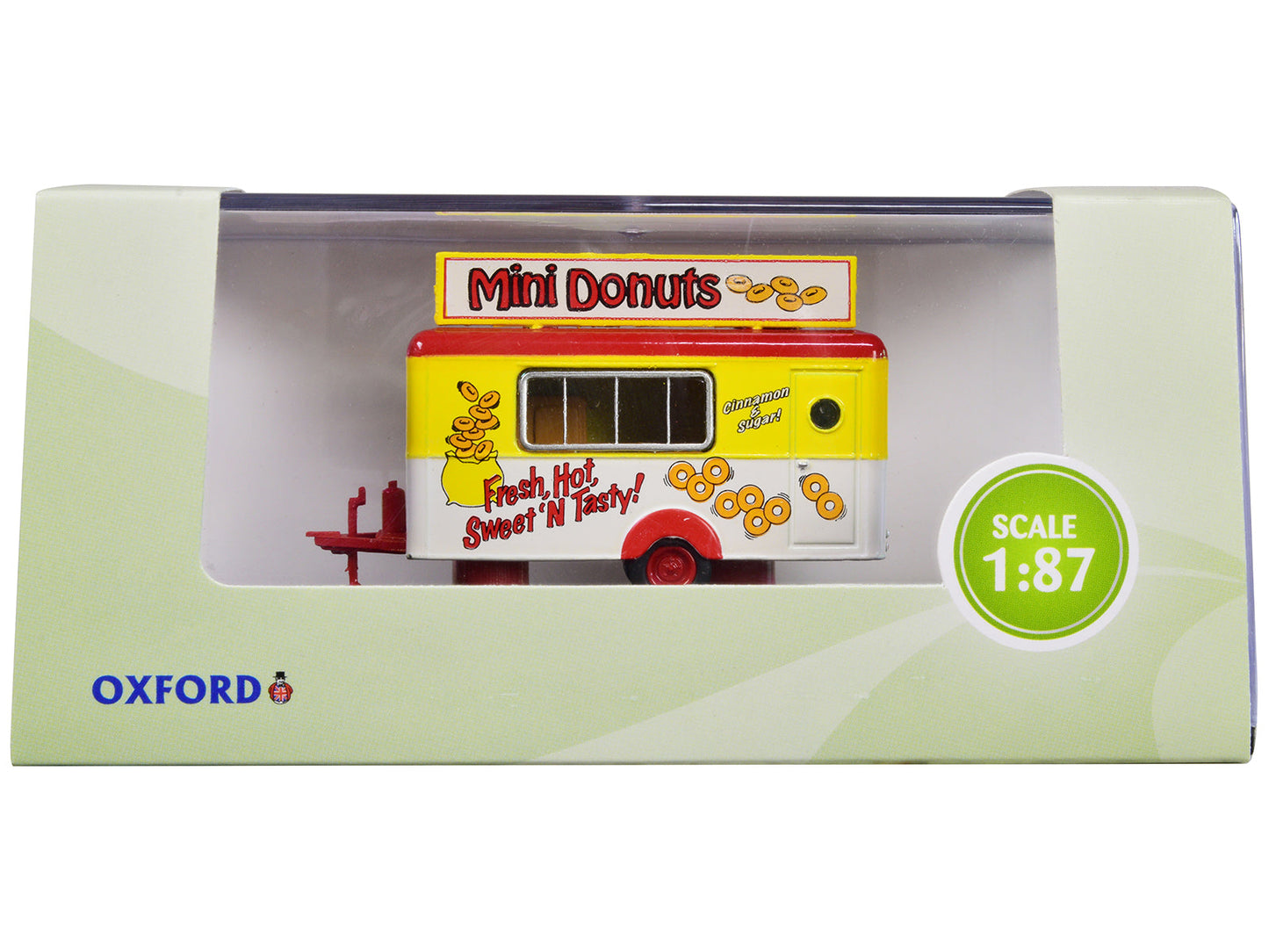 Mobile Food Trailer "Mini Donuts" 1/87 (HO) Scale Diecast Model by Oxford Diecast free shipping USA