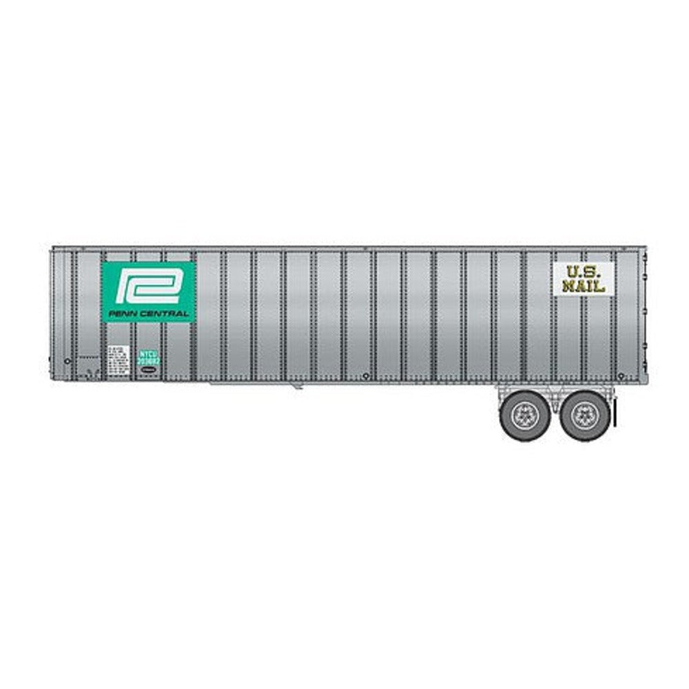 Walthers SceneMaster 949-2610 HO Scale Flexi-Van 40' Trailer 2-PackPenn Central