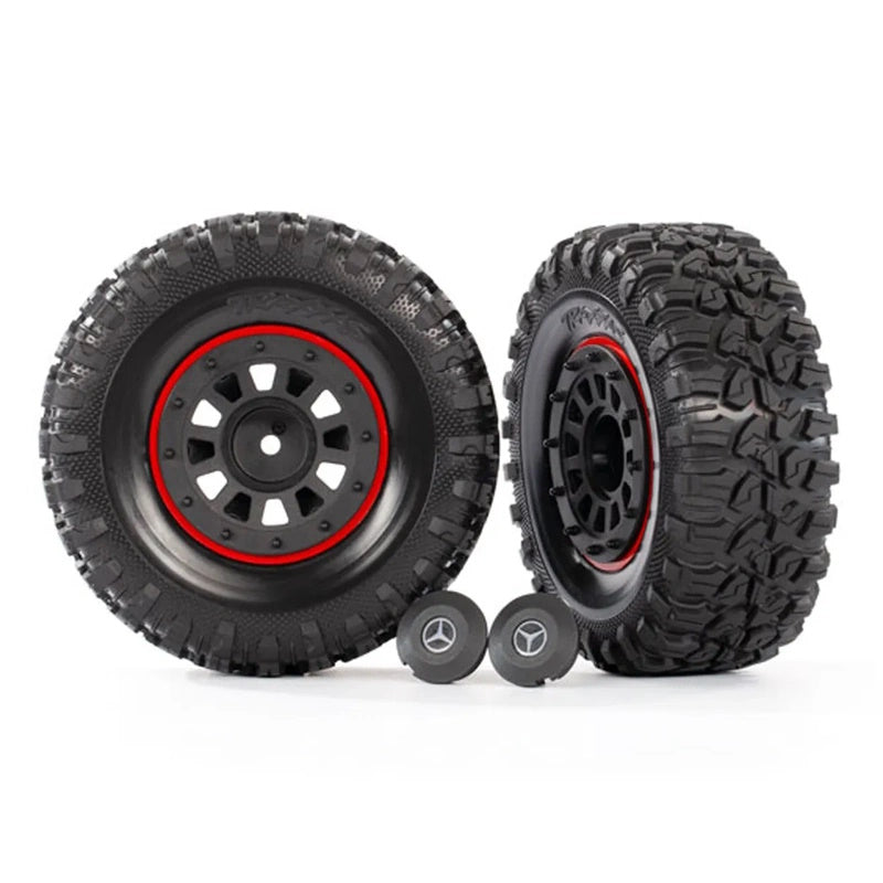 Traxxas TRA8874 - Canyon RT Tires, Mercedes-Benz G 63 2.2" Wheels, Black, TRX-6