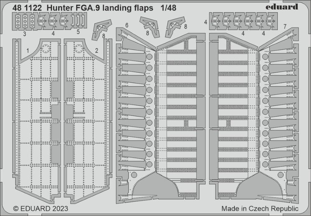 Eduard 481122 1/48 Aircraft- Hunter FGA9 Landing Flaps for ARX