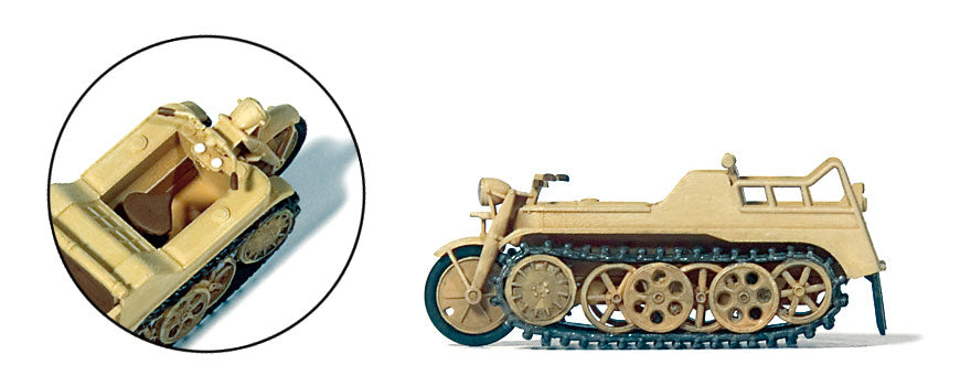 Preiser 16629 HO WWII German Kettenkrad HK 101 Half-Track Kit