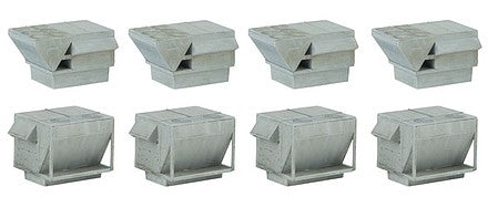 Walthers Cornerstone 933-4077 HO Scale HVAC Units -- Kit