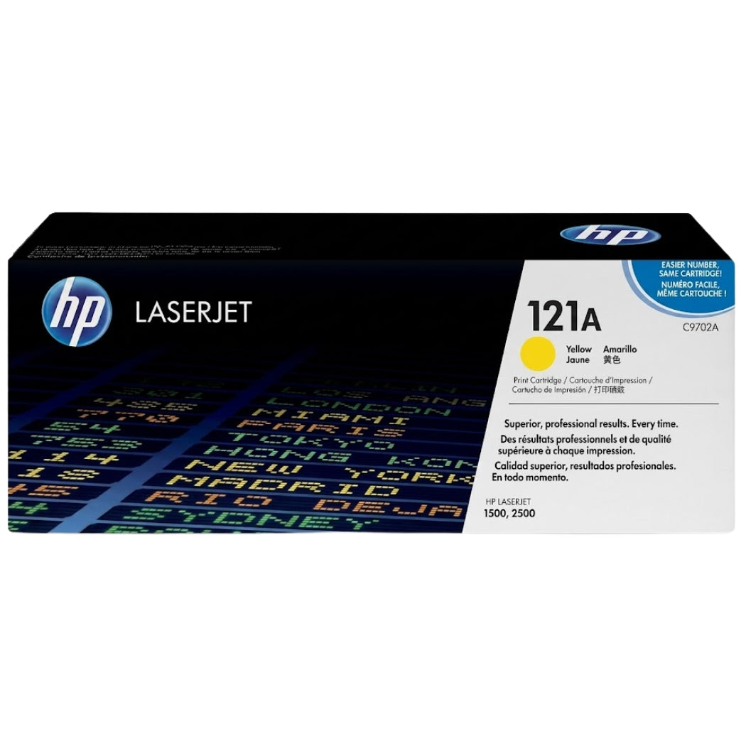 New, Pre-Owned - HP 121A Standard Yield Yellow Toner Cartridge, C9702A