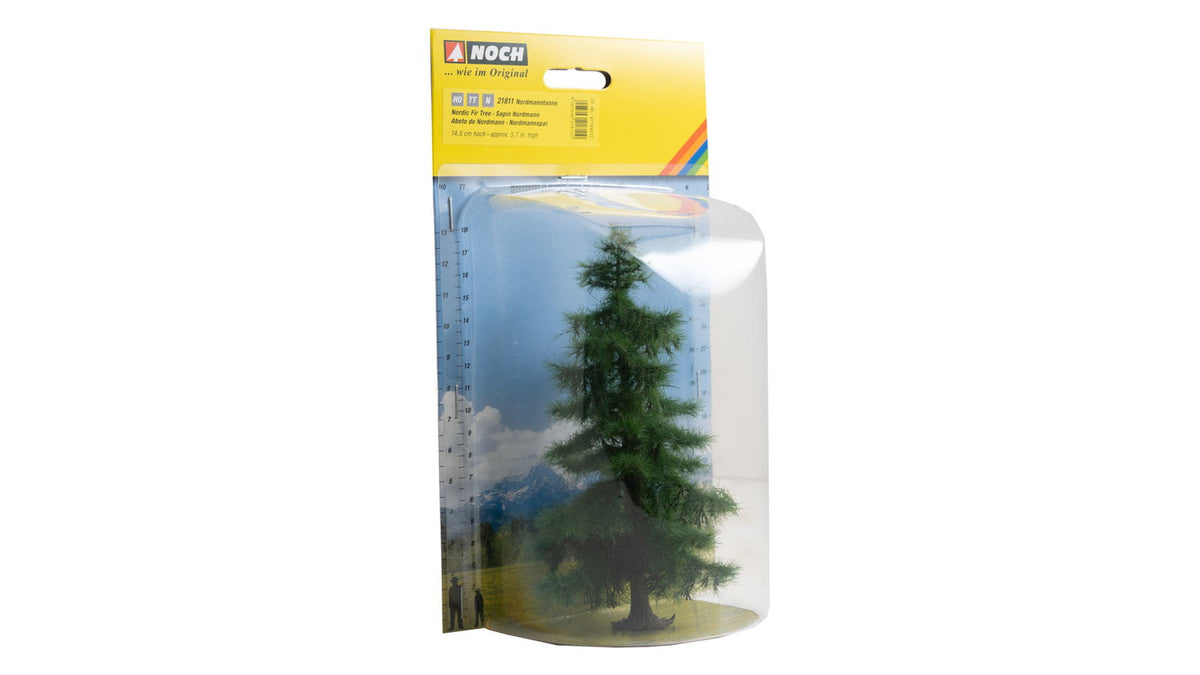Noch 21811 HO Scale Caucasian Fir Tree, 5-11/16 in. (14.5 cm)