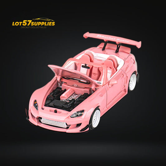 MicroTurbo Honda S2000 Rocket Bunny Valentine's Pink 1:64