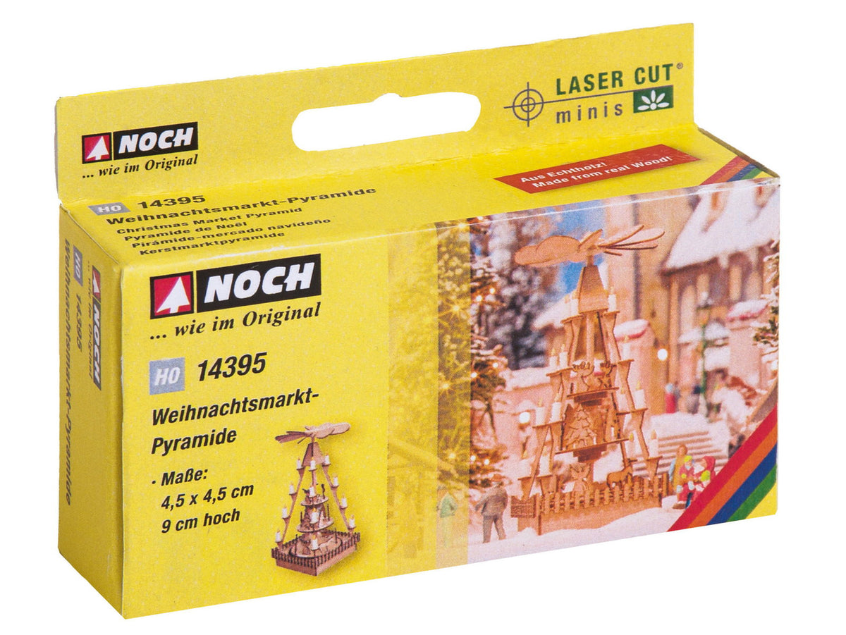 Noch 14395 HO Scale Christmas Market Pyramid Laser-Cut Kit