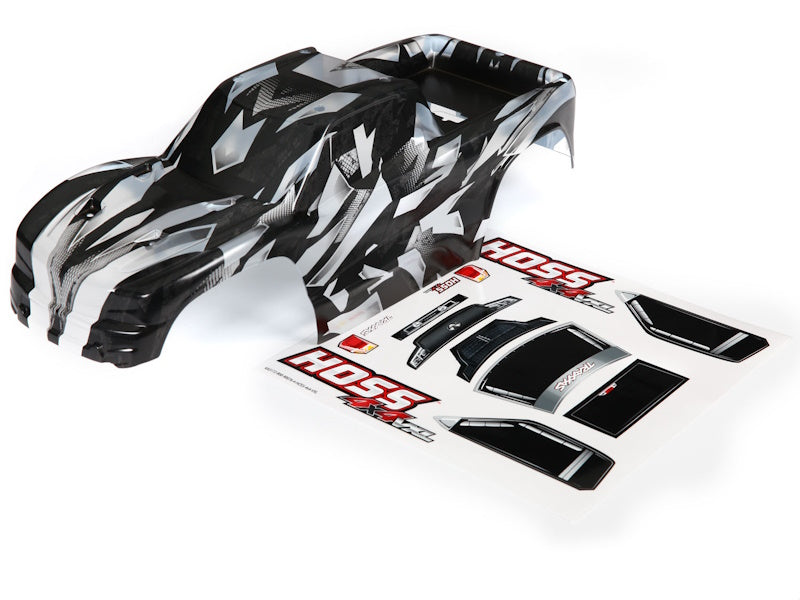 Traxxas 9011X ProGraphix Partial-Painted Hoss 4X4 VXL Body w/ decal sheet
