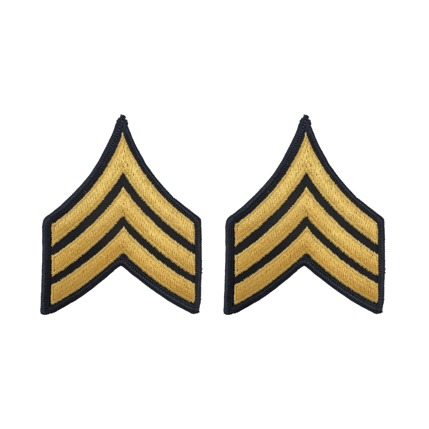 US Army E5 Sergeant Gold on Blue Sew-on - Large/Male