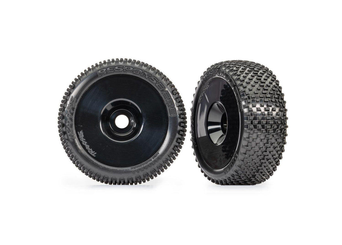 Traxxas 9074-BLK Tires & Wheels Yellow Response Pro 3.0" Jato 4x4 Electric