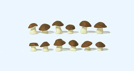 Preiser 45240 G Scale Cep Mushrooms Brown Caps pkg(12)