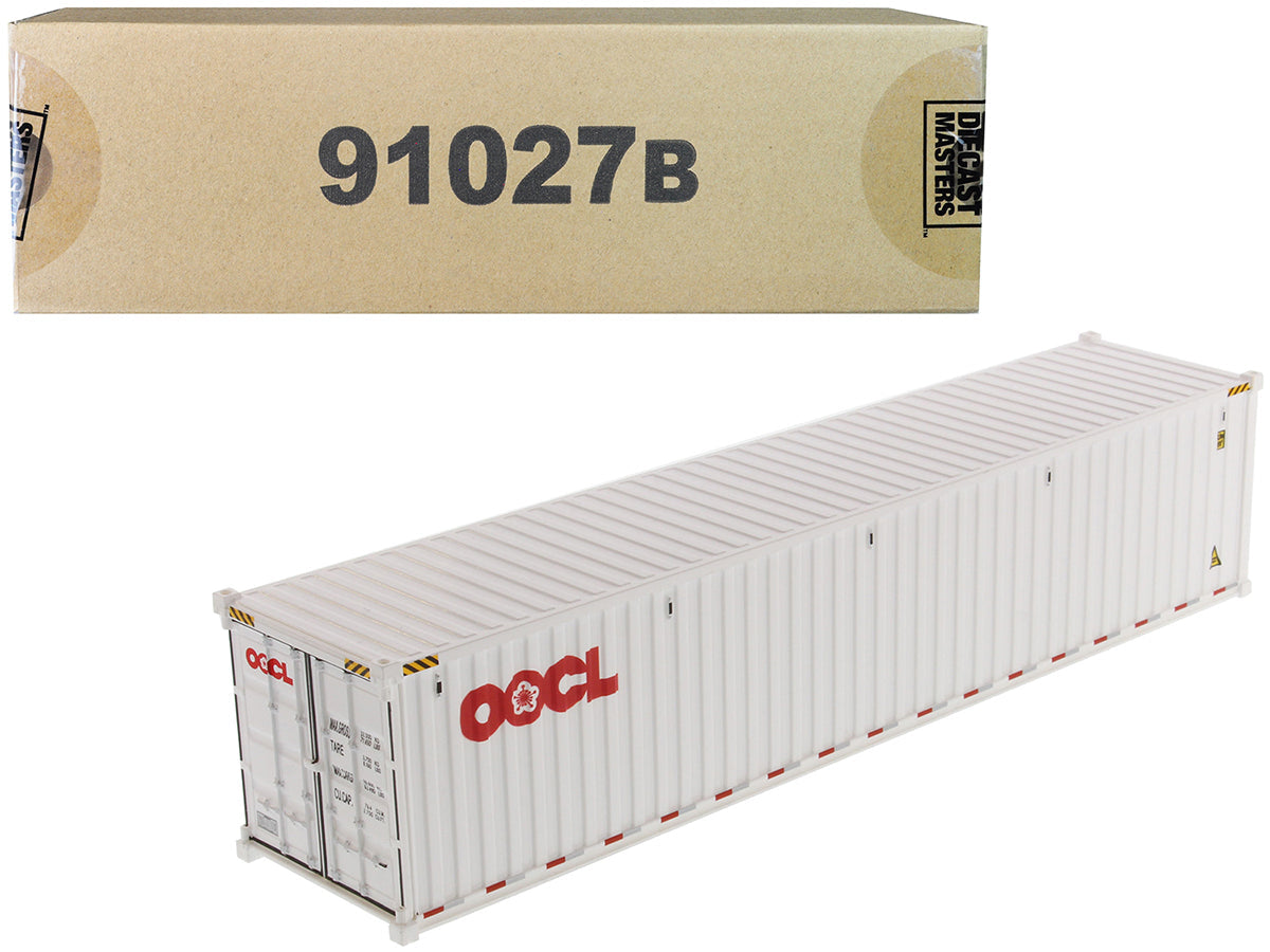40' Dry Goods Sea Container "OOCL" White "Transport Series" 1/50 Model by Diecast Masters free shipping USA