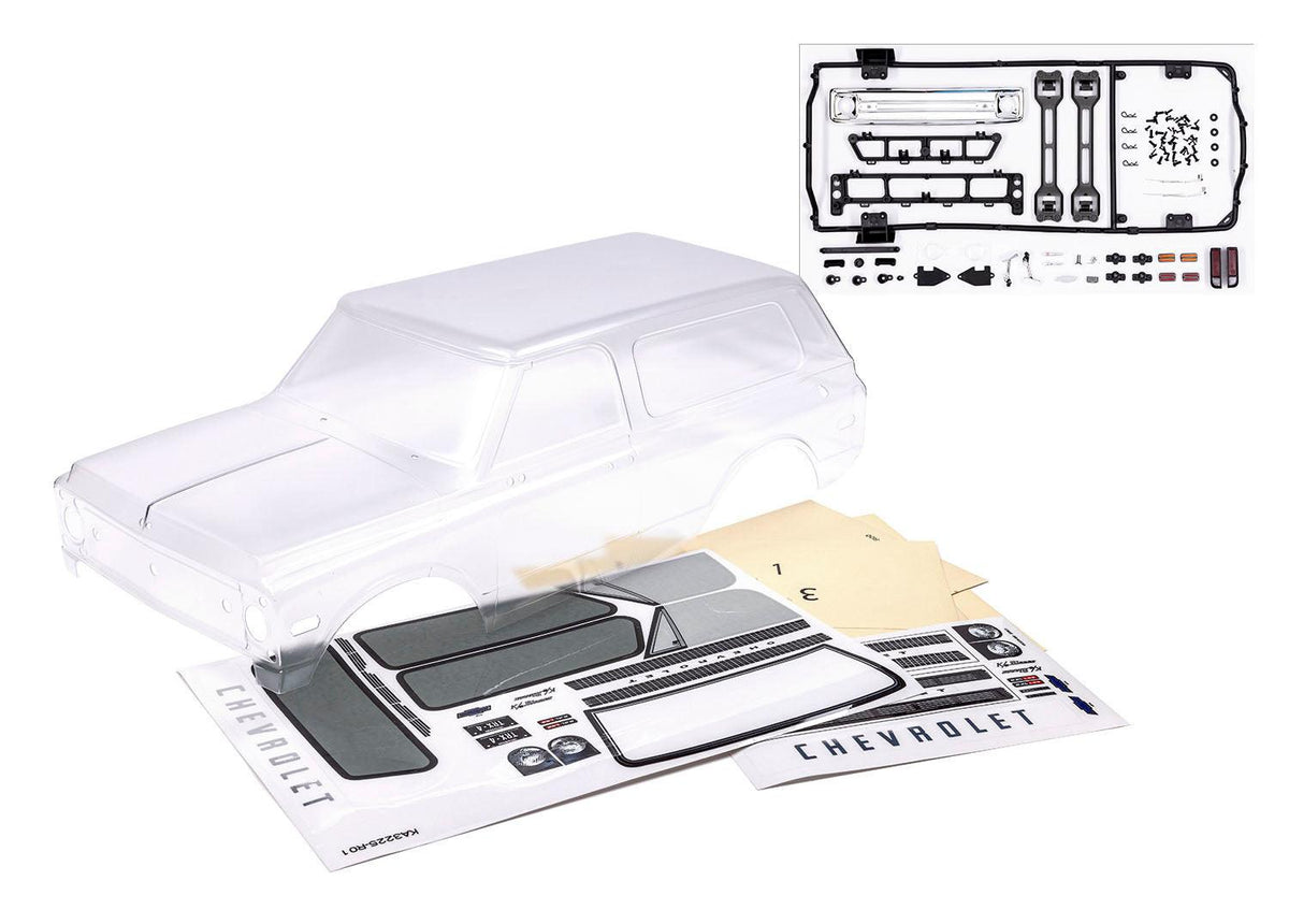 Traxxas 9131 TRX-4 1969 Chevrolet Blazer Clear Clipless Body