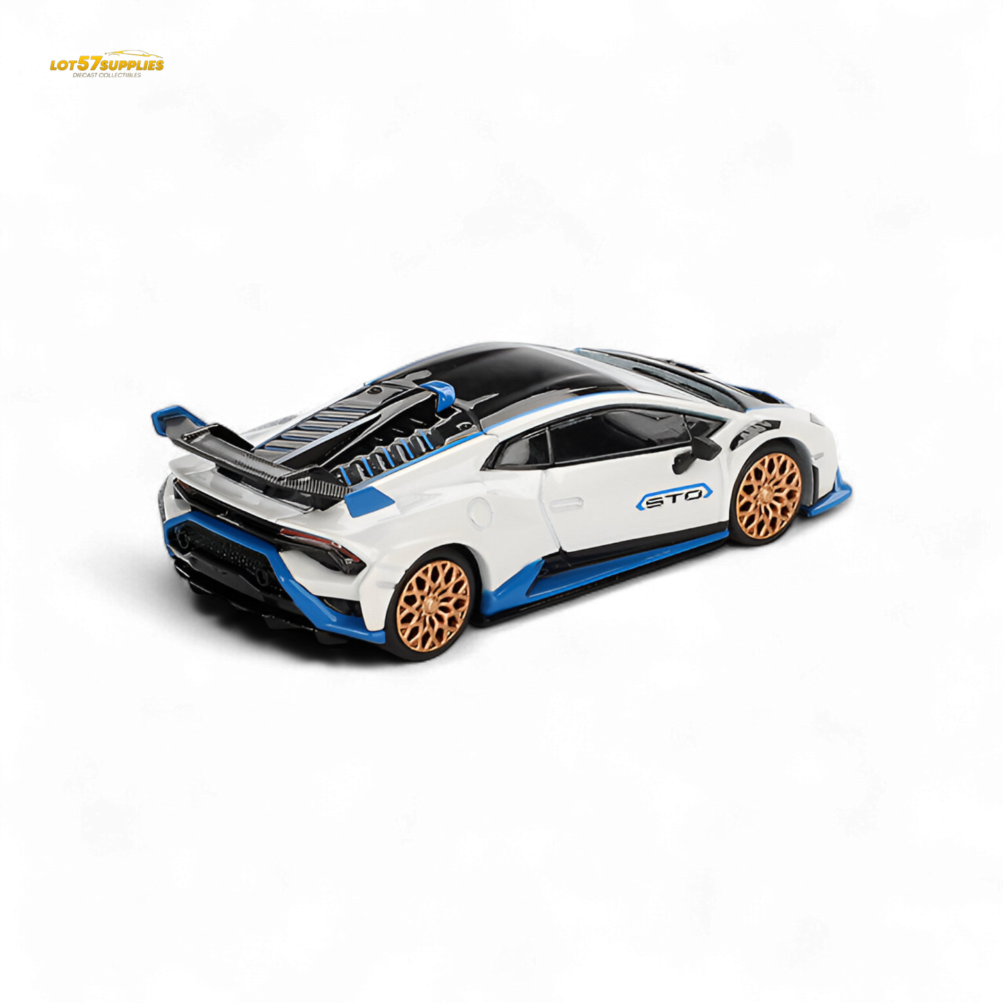 Mini GT Lamborghini Huracán STO Bianco Asopo 1:64