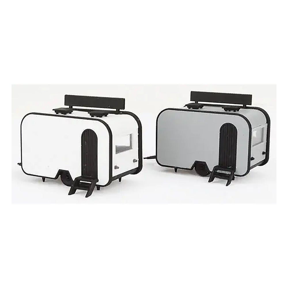 Walthers SceneMaster 2904 HO BBQ & Taco Food Trailers Kit