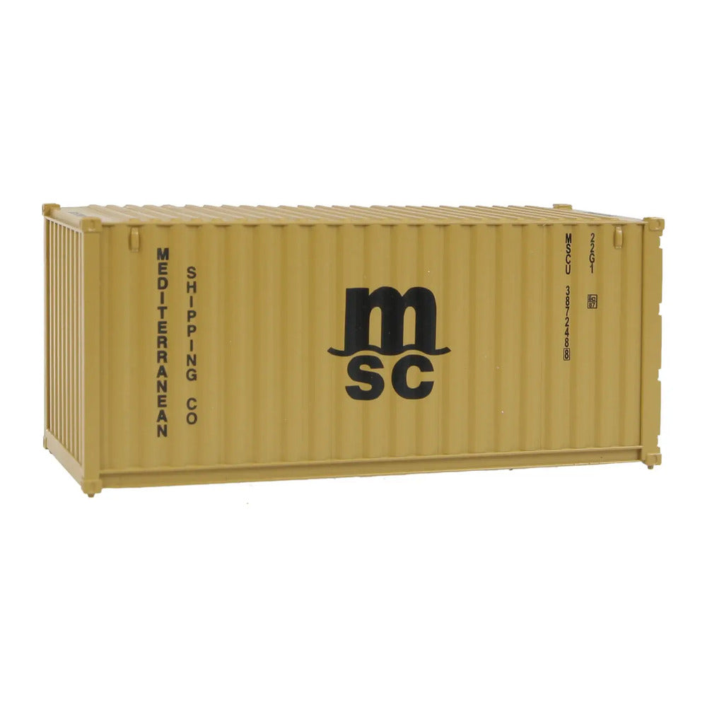 Walthers SceneMaster 949-8057 HO 20' Corrugated Container MSC