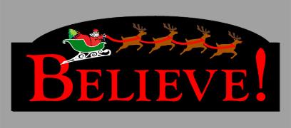 Miller Engineering 2014 O Scale Believe Rotating Sign