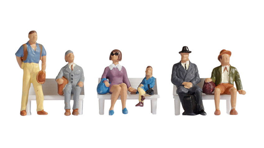 Noch 36240 N Scale Passengers Figure Set, 6 Figures