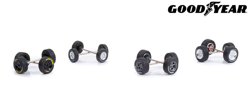 Greenlight 16110-B 1/64 Scale Goodyear Tires - Auto Body Shop Wheel &