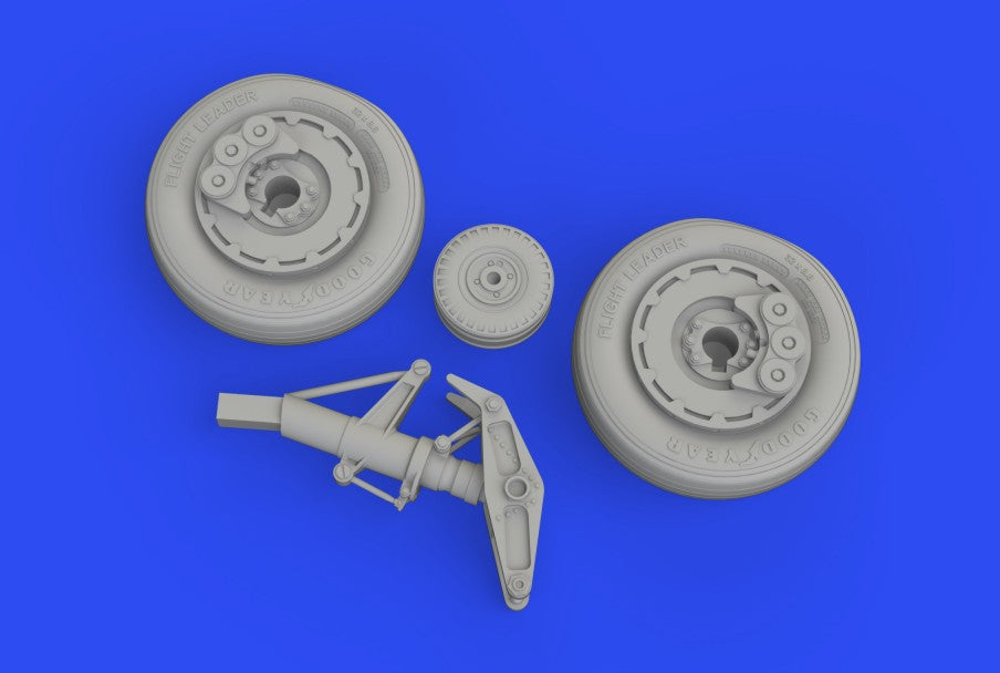 Eduard 648761 1/48 Aircraft- A1J Wheels for TAM (Mask & Resin)