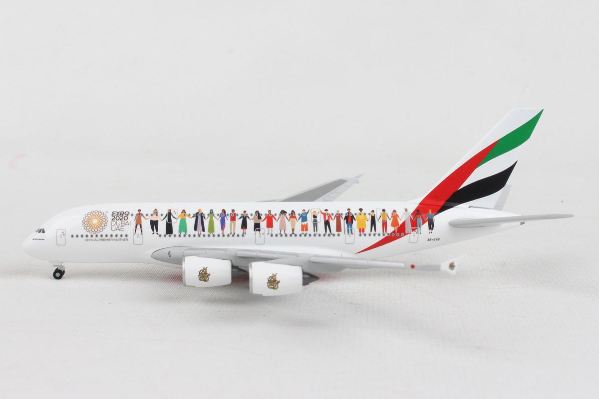 Herpa Wings 1/756 HE534352 Herpa Emirates A380 1/500 Year Of Tolerance (**)