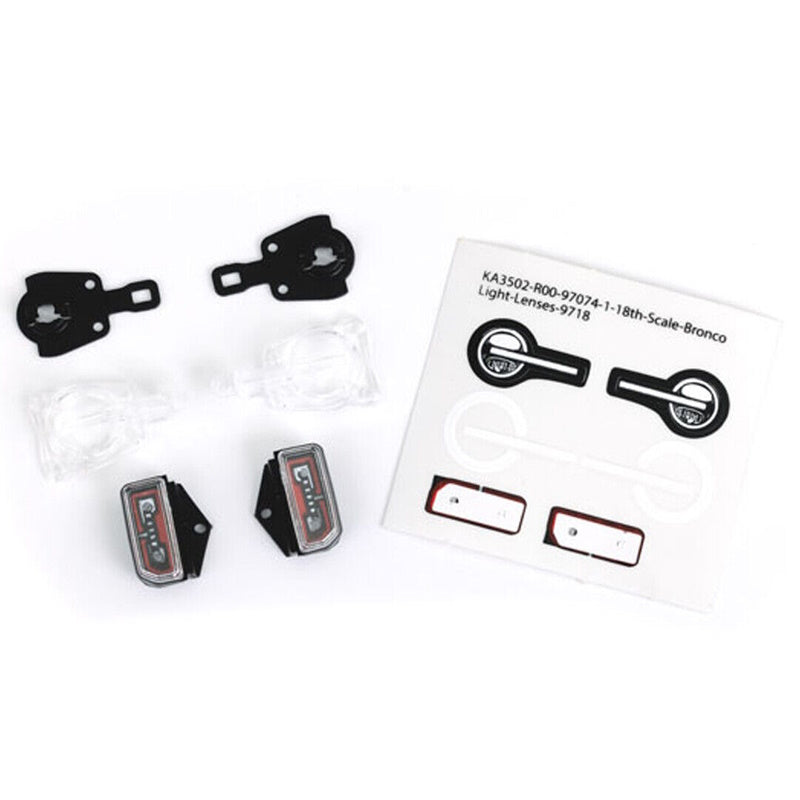 Traxxas 9718 TRX-4M Front & Rear LED Lenses for 1/18 Ford Bronco Body