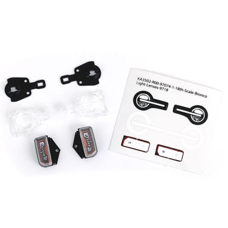 Traxxas 9718 TRX-4M Front & Rear LED Lenses for 1/18 Ford Bronco Body