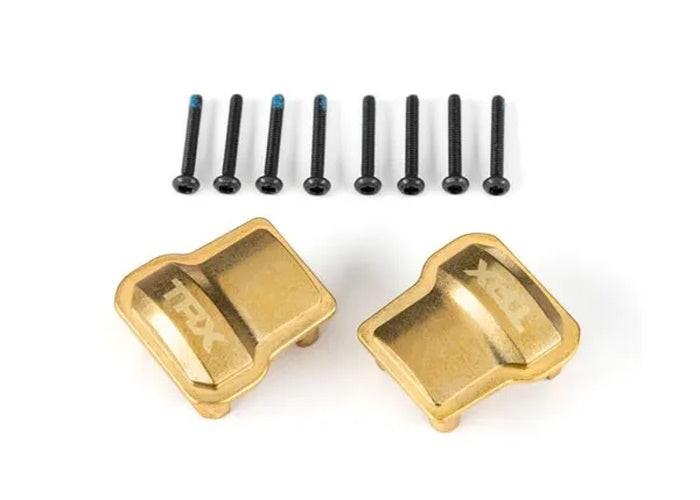 Traxxas TRA9787 Axle Cover Brass 8 Grams Each (2)/ 1.6x12mm CS with Threadlock