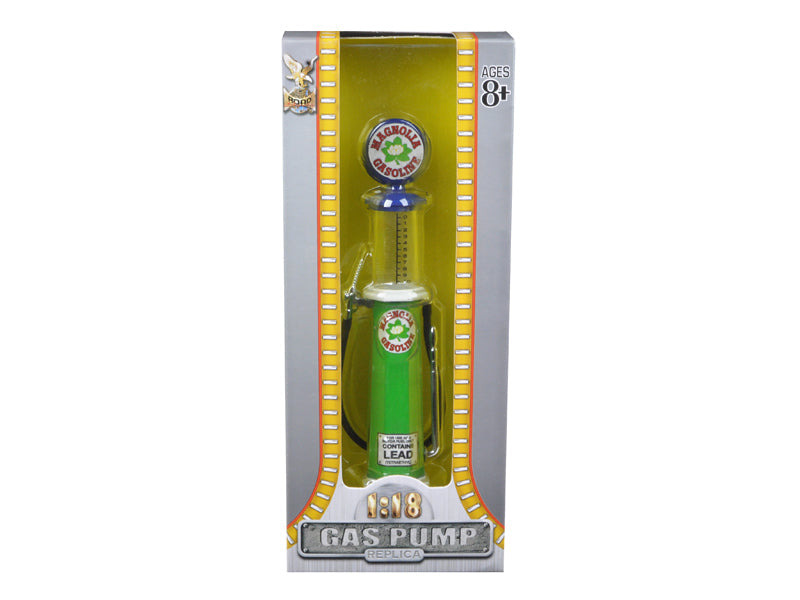Magnolia Gasoline Vintage Gas Pump Cylinder 1/18 Diecast Replica by Road Signature free shipping USA