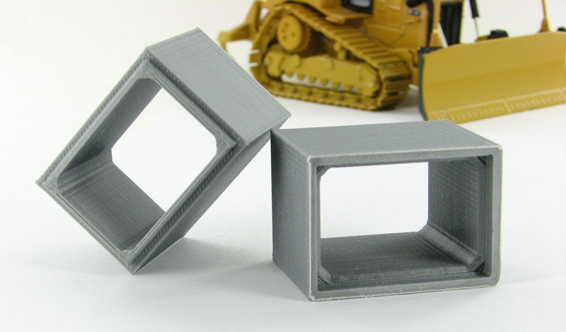3D To Scale 50-120-GY 1/50 Concrete Box Culvert, 2 Pack Gray