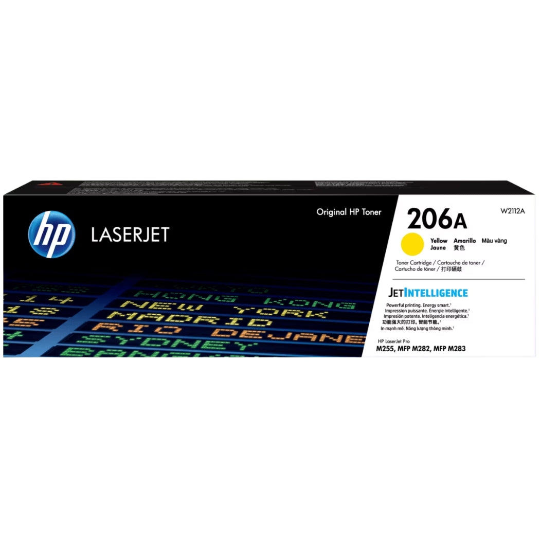 New, Pre-Owned - HP 206A Yellow LaserJet Toner Cartridge, W2112A
