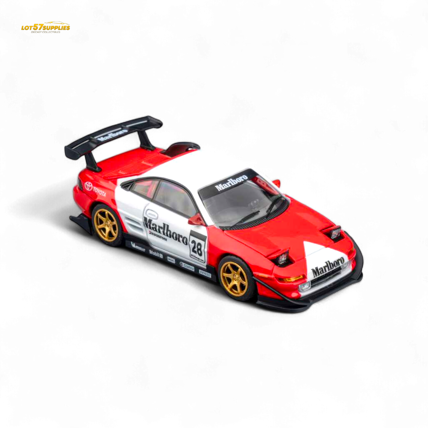 (Pre-Order) MicroTurbo Toyota MR2 Red & White Racing Livery 1:64