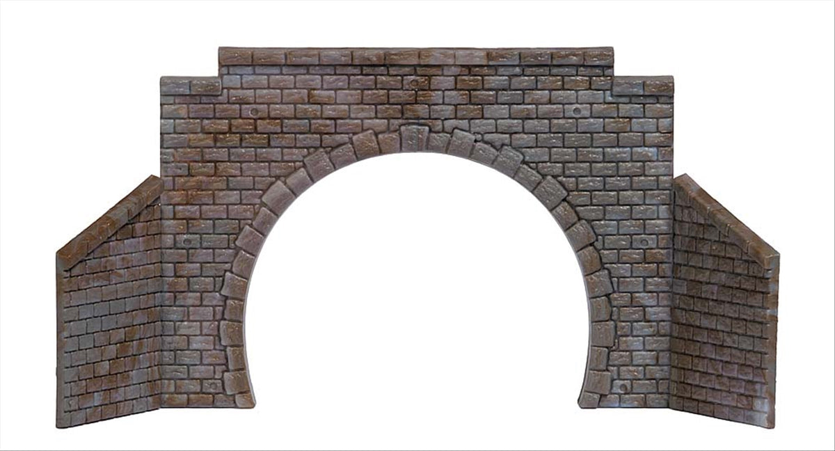 Busch 8198 N Scale Cut Stone Double-Track Tunnel Portal