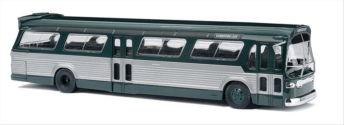 Busch 44500 HO Scale 1959 GMC Fishbowl City Bus Model