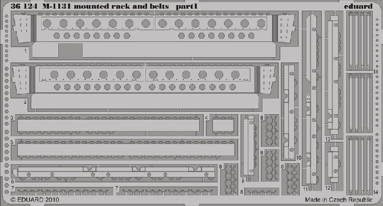 Eduard 36124 1/35 Armor- M1131 Mounted Rack & Belts for TSM