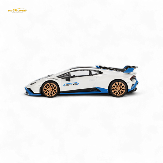 Mini GT Lamborghini Huracán STO Bianco Asopo 1:64