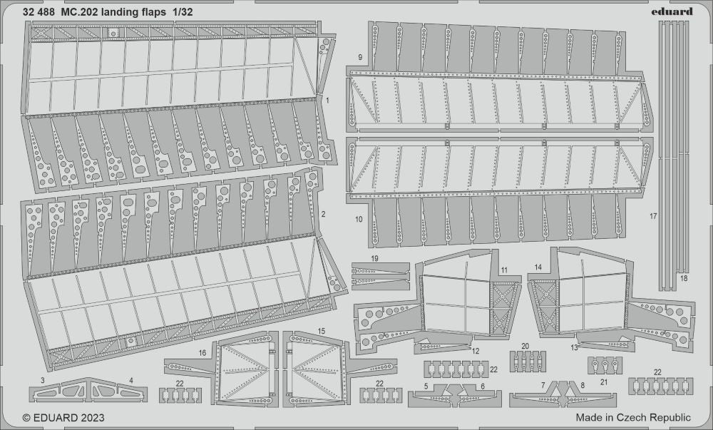 Eduard 32488 1/32 Aircraft- MC202 Landing Flaps for ITA