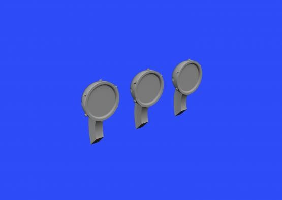 Eduard 648359 1/48 Aircraft- P51D Rear View Mirrors for ARX (Resin)