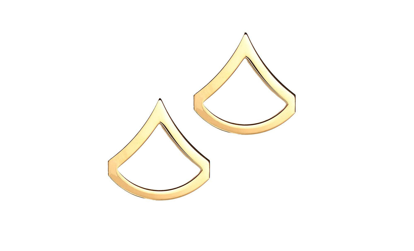 U.S. Army E3 Private First Class STA-BRITE® Pin-on Rank (pair)