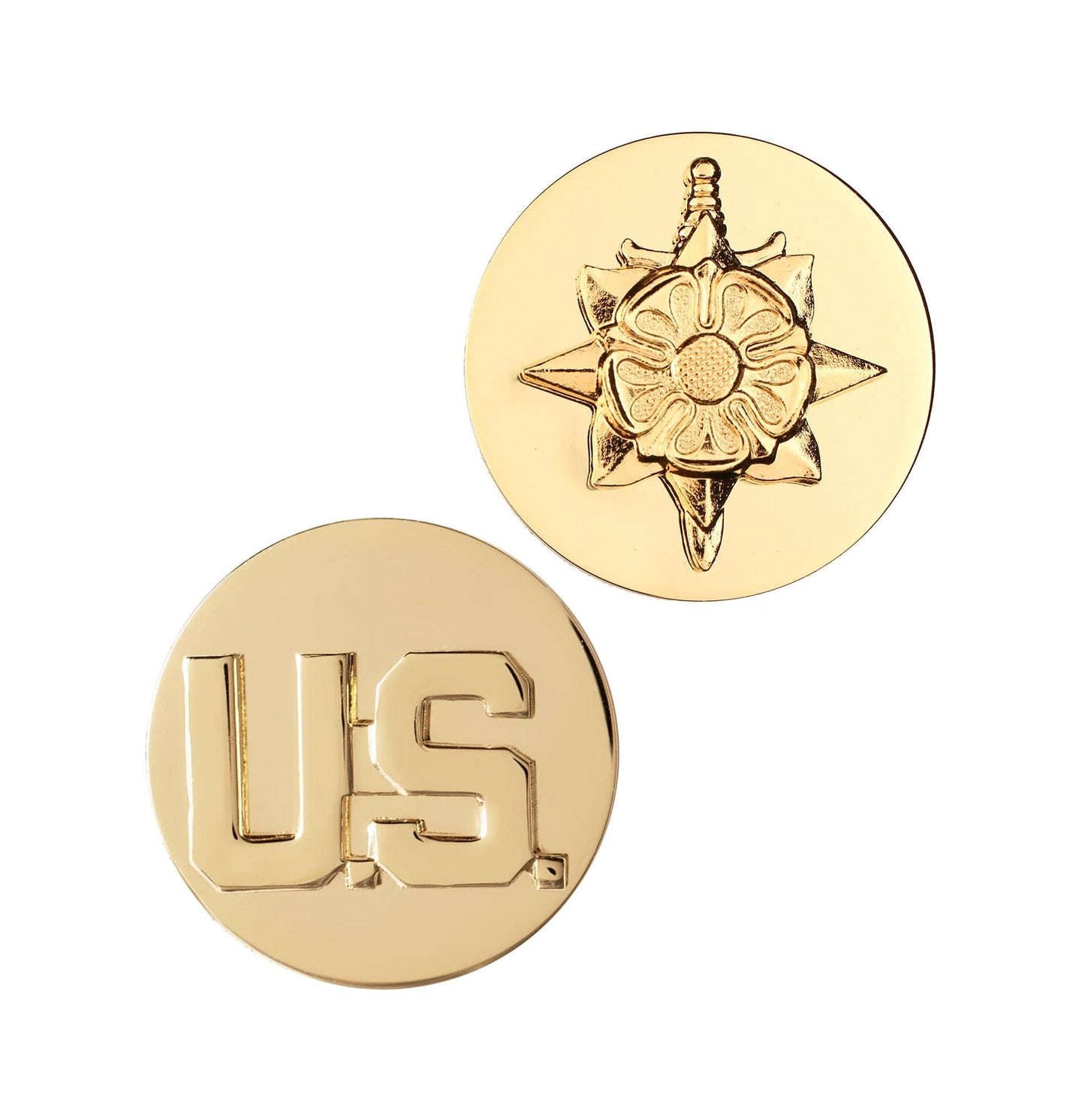 U.S. Army Enlisted Military Intelligence & U.S. STA-BRITE® Pin-on (pair)