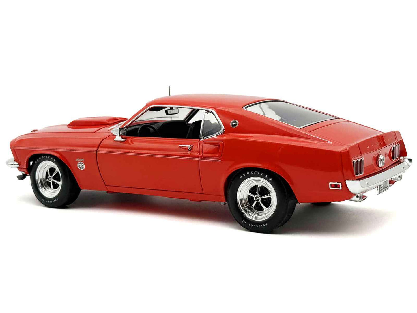 1969 Ford Mustang Limited Edition 600 Flower Power Red Limited Edition to 300 pieces Worldwide 1/18 Diecast Model Car by ACME